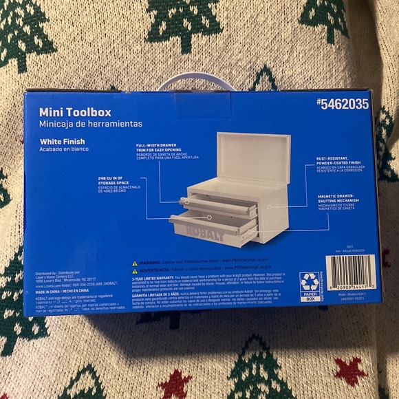 KOBALT Mini Toolbox White - Picture 3 of 4